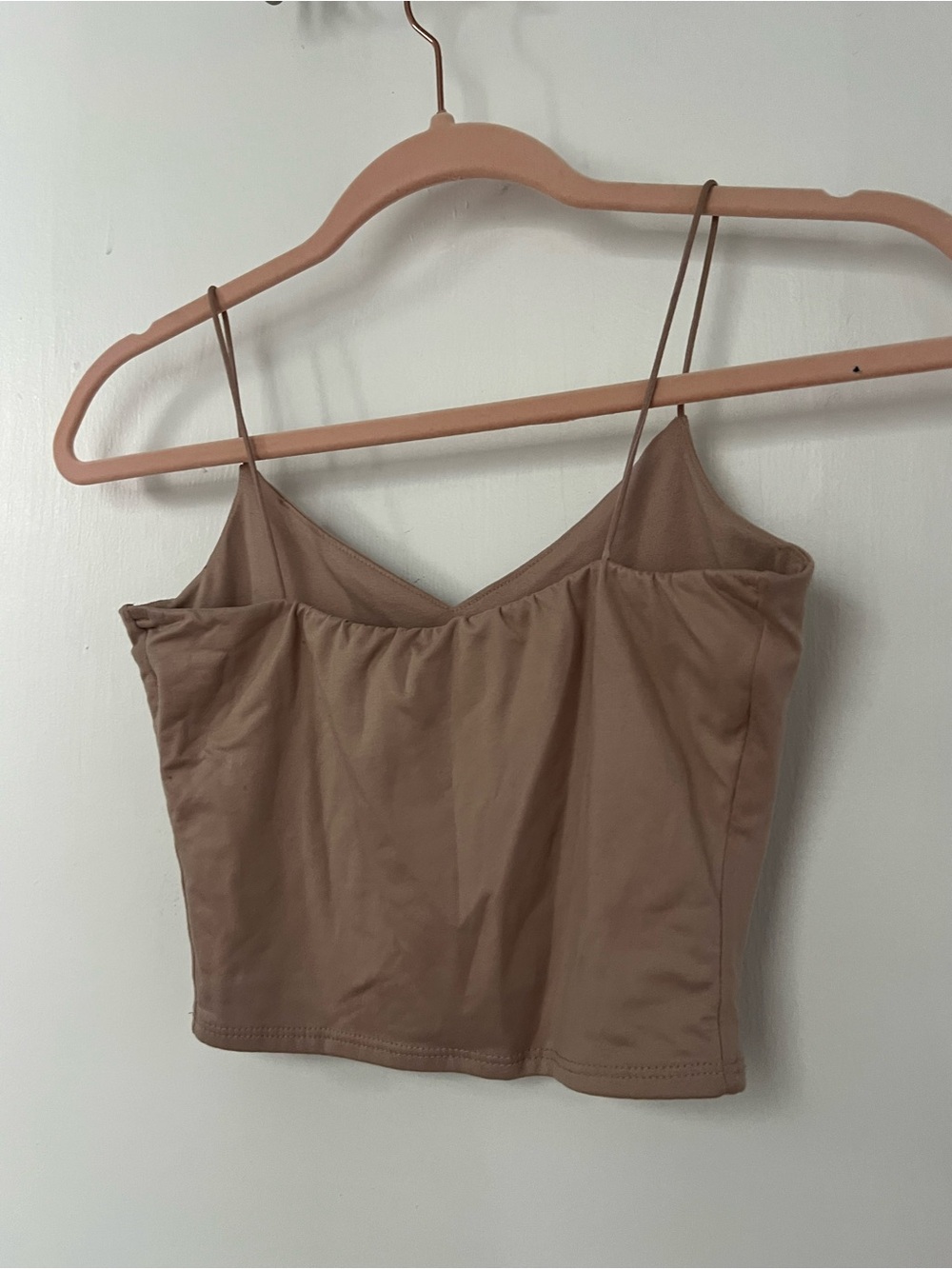Windsor Brown V-Neck Spaghetti Strap Crop Cami - Picture 9 of 9